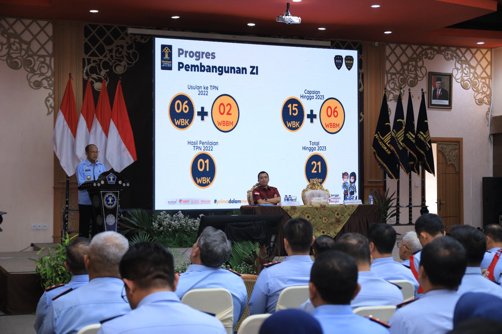 Teks foto : Kegiatan paparan pencapaian kinerja