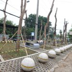 Teks foto : salah satu taman yang dibangun