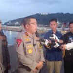Kapolda Banten Irjen Abdul Karim, Pantau Pelabuhan Merak, pada Jum.at 12 April 2024. (Foto : Daeng Yus)
