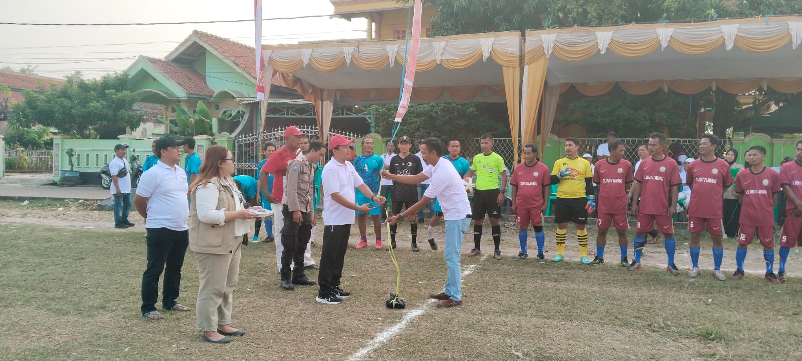 Pembukaan Perlombaan Hut RI Ke 79.Di Alun -Alun Desa Margagiri