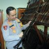 Jelang Lebaran Polres Gresik Mendadak Periksa Ratusan Senjata Api Personel