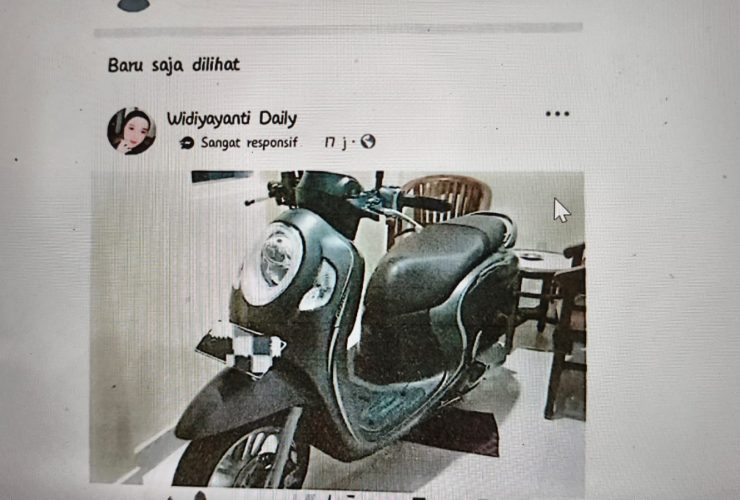 Risky Korban Modus Baru Penjual Motor Di Karang Pilang, Surabaya.
