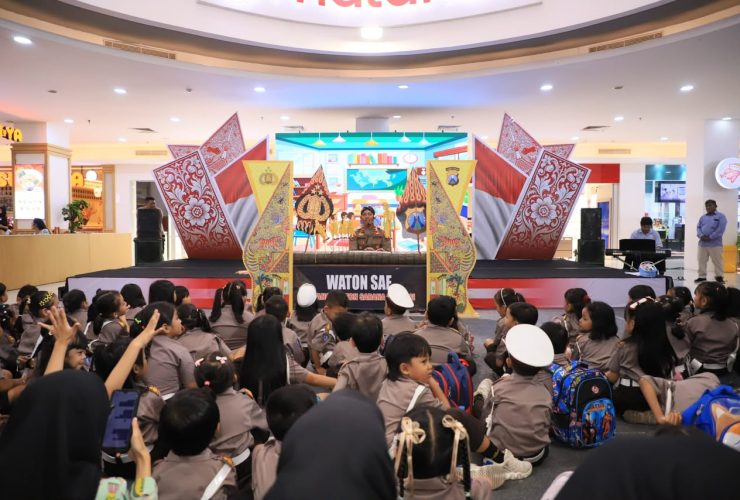Polres Kediri Kota Gelar Wayang Karton Sarana Edukasi di HKGB ke-74