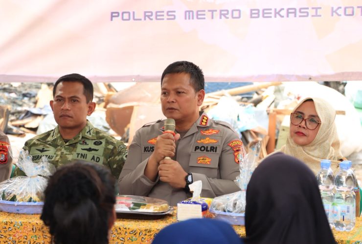 Kapolres Bekasi Kota dan Dandim Tegaskan Pengamanan Diperketat bersama Warga