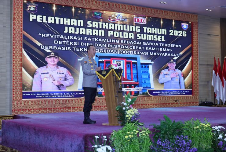 Pelatihan Satkamling 2026, Kapolda Sumsel Tekankan Gotong Royong & Teknologi