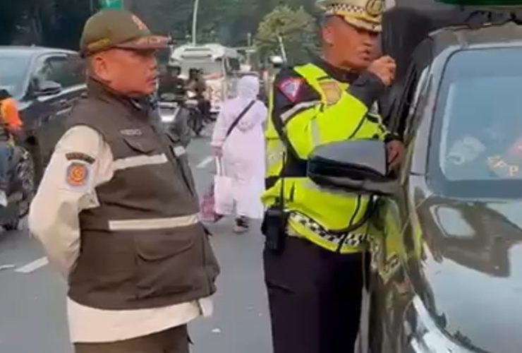Ribuan Jemaah Padati Monas, Ditlantas Polda Metro Pastikan Lalulintas Tetap Aman, Lancar