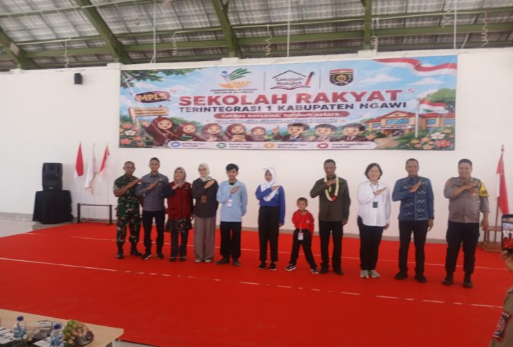 Danramil 01/Ngawi Hadiri Pembukaan MPLS Sekolah Rakyat Terintegrasi 1 Ngawi