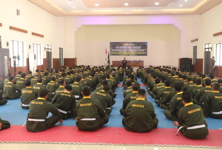 Tingkatkan Kemampuan Bela Diri Militer, Kodim 0805/Ngawi Gelar UKT PSM
