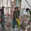 Peduli Satuan, Anggota Kodim 0805/Ngawi Benahi Pangkalan dan Tempat Ibadah