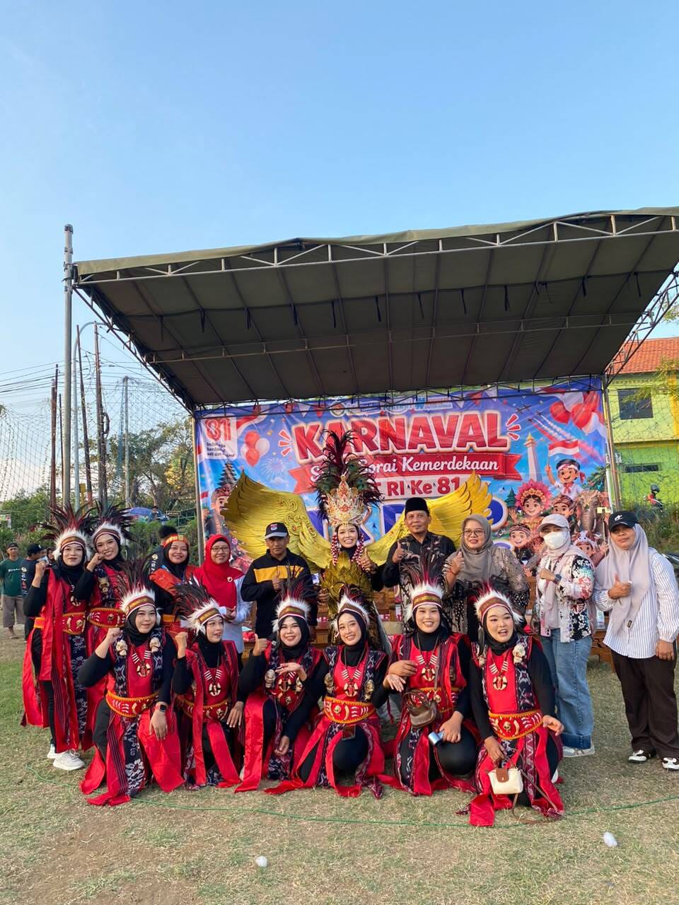 Ratusan Siswa TK Desa Kedanyang Gelar Karnaval Sorak Sorai Kemerdekaan RI