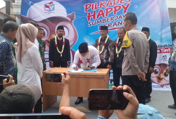 Fajar Shodik Ditetapkan Calon Kades Sumberjaya, Dapat Nomor Urut 04