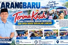 ‎Usai Pilkades, Alpian Gelar Syukuran dan Open House Warga Karang Baru