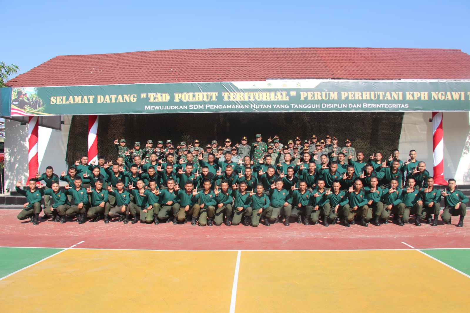 Sinergitas TNI dan Perhutani, Kodim Ngawi Gelar Pembekalan Karakter TAD Polhut Teritorial