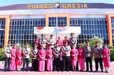 Kapolres Gresik Pimpin Sertijab PJU dan Kapolsek 14 Personel Bergeser