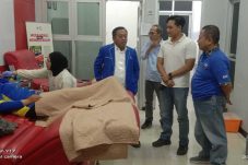 Ratusan Pengurus Kader dan Simpatisan Partai Demokrat Aksi Donor Darah