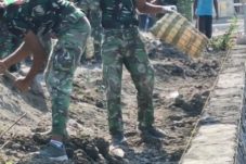 Pembangunan Talud TMMD ke-130 Kodim Ngawi, Progres Capai 80 Persen