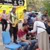 Satlantas Polres Gresik Rampcheck Bus Pariwisata Pastikan Sopir Sehat Bebas Narkoba