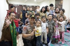 Kapolres Gresik Sampaikan Pesan Rawat Toleransi Saat Minggu Kasih di Gereja